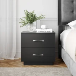 Hamilton Modern 2 Drawer Pedestal Base Nightstand - Boyd Sleep Eco Dream 12 Hamilton Modern 2 Drawer Pedestal Base Nightstand - Boyd Sleep Eco Dream -Baxton Furniture Store GUEST d65278bc c104 4d7d b903 3f1c7dd54e87