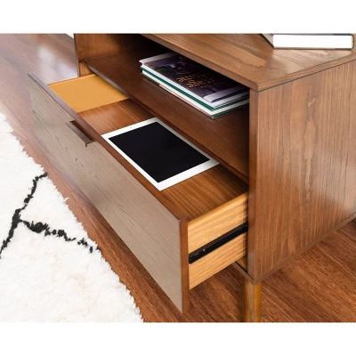 Reid 1 Drawer Nightstand Walnut - Linon 12 Reid 1 Drawer Nightstand Walnut - Linon - Image 10
