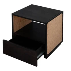 21" Handcrafted Acacia Wood Nightstand Brown/Black - The Urban Port -Baxton Furniture Store GUEST da648901 f074 4878 be36 090c102ede49