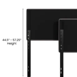 Merrick Lane Headboard With Tufted Upholstery And Powder Coated Metal Frame -Baxton Furniture Store GUEST db975778 a3ec 4a00 837e 32b01bc0e190