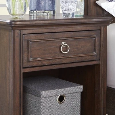 Southport Nightstand Dark Aged Oak - Home Styles 9 Southport Nightstand Dark Aged Oak - Home Styles - Image 7