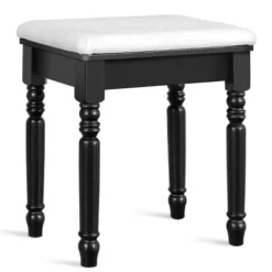 Tangkula 7 Drawers Tri-Folding Vanity Mirror Makeup Dressing Table Set W/ Necklace Hook -Baxton Furniture Store GUEST dcc4305c 6c7a 466e 8196 1bbde329b5b1