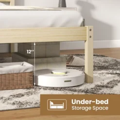 Costway Full/Queen/Twin Size Wooden Platform Bed Frame With Headboard Mattress Foundation Natural 16 Costway Full/Queen/Twin Size Wooden Platform Bed Frame With Headboard Mattress Foundation Natural -Baxton Furniture Store GUEST dd5caa87 4fc9 4e5e adae 9192f8100dc3