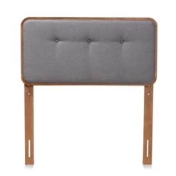 Twin Palina Upholstered And Wood Headboard - Baxton Studio