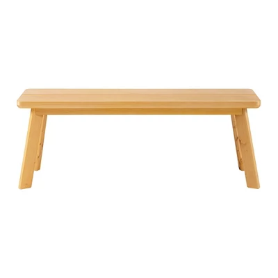 48" Shelburne Dining Bench Warm Natural - Alaterre Furniture 4 48" Shelburne Dining Bench Warm Natural - Alaterre Furniture - Image 2