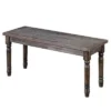 Burntwood Dining Bench Gray - Buylateral 2 Burntwood Dining Bench Gray - Buylateral -Baxton Furniture Store GUEST decab846 9a81 43ce a153 f95139b4c11d