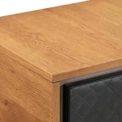 Coco Single Drawer Nightstand Rustic Oak/Brown - Armen Living -Baxton Furniture Store GUEST dee48313 1fa7 4683 b812 5a3151f9cb6d