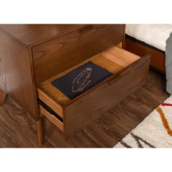 Reid 2 Drawer Nightstand Chest Walnut - Linon -Baxton Furniture Store GUEST deef001e 365c 4143 b7e0 21902bd1c281