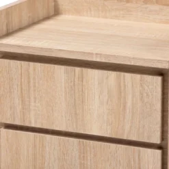 2 Drawers Hale Wood Nightstand - Baxton Studio -Baxton Furniture Store GUEST df0aa265 c513 499e bbe9 79794a78d395
