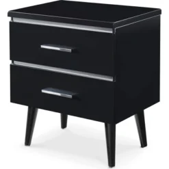 Lennox 2 Drawer Nightstand - Adore Decor -Baxton Furniture Store GUEST dfc4e462 2d51 4777 8c16 d2c3707a55ea
