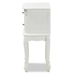 2 Drawer Sophia Wood Nightstand White - Baxton Studio -Baxton Furniture Store GUEST e3695937 e082 4ea1 976b b136a563c603