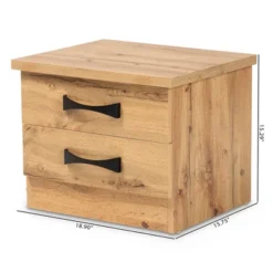 Colburn Wood 2 Drawer Nightstand Oak Brown - Baxton Studio 12 Colburn Wood 2 Drawer Nightstand Oak Brown - Baxton Studio -Baxton Furniture Store GUEST e39b1837 3b57 4837 9f86 302797f6a3f8