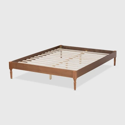 Colette French Bohemian Wood Platform Bed Frame - Baxton Studio 4 Colette French Bohemian Wood Platform Bed Frame - Baxton Studio - Image 2