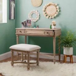 Cyndi Wash Vanity Gray - Linon -Baxton Furniture Store GUEST e406641a 0251 438c a377 0447cb5b7dd2