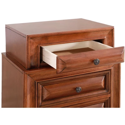 Passion Furniture LaVita 3-Drawer Oak Nightstand (29 In. H X 17 In. W X 24 In. D) 4 Passion Furniture LaVita 3-Drawer Oak Nightstand (29 In. H X 17 In. W X 24 In. D) - Image 2
