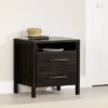Gravity 2 Drawer Nightstand Rubbed Black - South Shore -Baxton Furniture Store GUEST e82a51ed 09c3 46c0 8bb7 480f7eb215f1