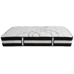 Flash Furniture 14 Inch Metal Platform Bed Frame With 12 Inch Pocket Spring Mattress In A Box And 2 Inch Cool Gel Memory Foam Topper -Baxton Furniture Store GUEST e8b58c1c 8668 4f04 9011 89f1eb2cbafa