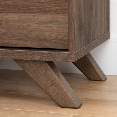 Flam 5 Drawer Chest Natural Walnut/Matte Black - South Shore 6 Flam 5 Drawer Chest Natural Walnut/Matte Black - South Shore - Image 4