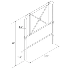 RealRooms Allysa Metal Headboard -Baxton Furniture Store GUEST e993e68a ed37 483d aa33 2735a919eb02