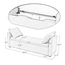 Pedro 59.4" Wide Storage Bench | ARTFUL LIVING DESIGN -Baxton Furniture Store GUEST ea67693b 46ec 4a64 aad7 7f726ad6486c