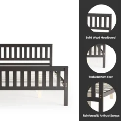 Costway Queen Wood Platform Bed With Headboard And Footboard Mattress Foundation 17 Costway Queen Wood Platform Bed With Headboard And Footboard Mattress Foundation -Baxton Furniture Store GUEST ebeb83c5 11eb 43fe bced 954e205972d5