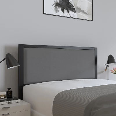 Merrick Lane Headboard Upholstered Headboard With Metal Frame And Adjustable Rail Slots 4 Merrick Lane Headboard Upholstered Headboard With Metal Frame And Adjustable Rail Slots - Image 3