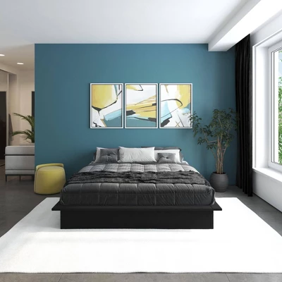 King Milania Faux Leather Upholstered Platform Bed - Room & Joy 6 King Milania Faux Leather Upholstered Platform Bed - Room & Joy - Image 4