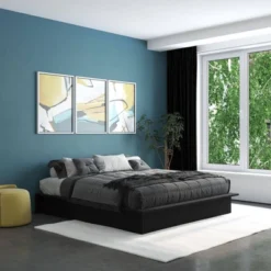 King Milania Faux Leather Upholstered Platform Bed - Room & Joy 15 King Milania Faux Leather Upholstered Platform Bed - Room & Joy -Baxton Furniture Store GUEST ec9a00fd 3efa 4ba0 9a0e 497c47fa00f1