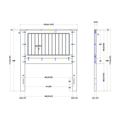 Glenwillow Home Wainscott Wood Panel Headboard 6 Glenwillow Home Wainscott Wood Panel Headboard - Image 4