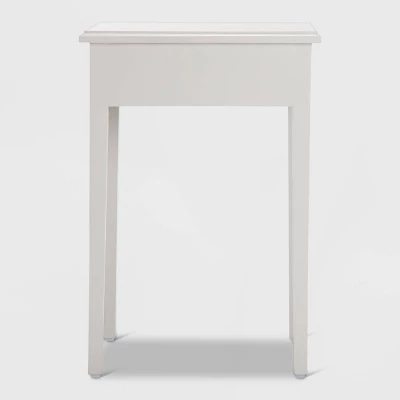 Jules End Table Nightstand With Drawer Light Gray - Adore Decor 10 Jules End Table Nightstand With Drawer Light Gray - Adore Decor - Image 8