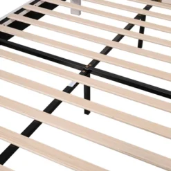 Upholstered Wood Platform Bed With Flower Pattern Velvet Headboard-ModernLuxe -Baxton Furniture Store GUEST efb90df9 8d6e 4c0d b328 4eb1178f1488