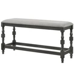 Bringe Upholstered Counter Height Bench - HOMES: Inside + Out -Baxton Furniture Store GUEST effd8ba8 2f82 4fe4 a0c8 881855efa923
