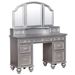 3pc Branson 9 Drawer Transitional Vanity Table Set - HOMES: Inside + Out -Baxton Furniture Store GUEST f08b2e53 e341 47b3 91b1 e840316f90f4