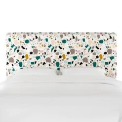 Olivia Upholstered Headboard Terrazzo Emerald Ochre - Cloth & Company -Baxton Furniture Store GUEST f15a1d98 aa6d 42a8 a9c6 8ce7dee948be