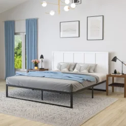 Merrick Lane Raised Panel Wooden Adjustable Headboard Only -Baxton Furniture Store GUEST f1bc540c 9966 49e0 81c6 6454602f309c