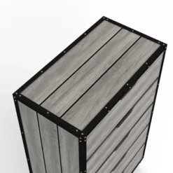 Mara Lavista Mobile 5 Drawers Chest Vintage Gray Oak - MiBasics -Baxton Furniture Store GUEST f565ba48 6a78 4cc2 9088 308eef8aca5c