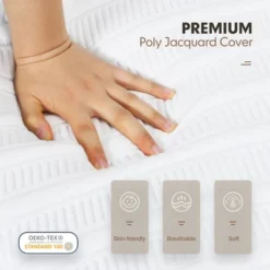 Costway Full Size Wood Bed Frame & 8'' Foam Mattress Set CertiPUR-US Certified -Baxton Furniture Store GUEST f5a41f7a 1d64 4269 a5e9 c88bbccbf130