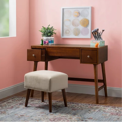 Viola Vanity Set Brown - Linon 15 Viola Vanity Set Brown - Linon - Image 13