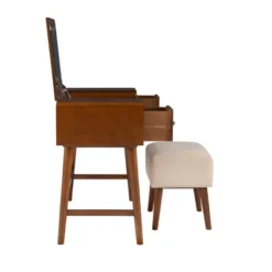 Viola Vanity Set Brown - Linon 25 Viola Vanity Set Brown - Linon -Baxton Furniture Store GUEST fb9d4375 987f 4ae7 82ee be8debf34376