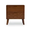 Reid 2 Drawer Nightstand Chest Walnut - Linon