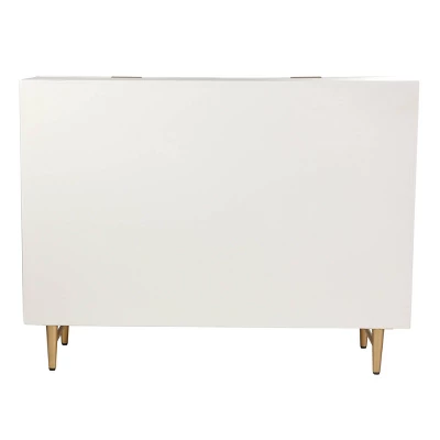6 Drawer With Handles Accent Dresser Cream/Gold - StyleCraft 5 6 Drawer With Handles Accent Dresser Cream/Gold - StyleCraft - Image 3